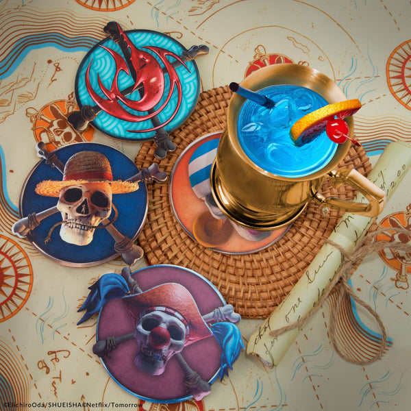 Set of 4 One Piece Characters Coasters Series 1