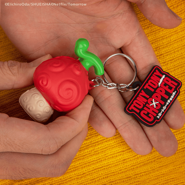 Squishy Fruit Human Keychain