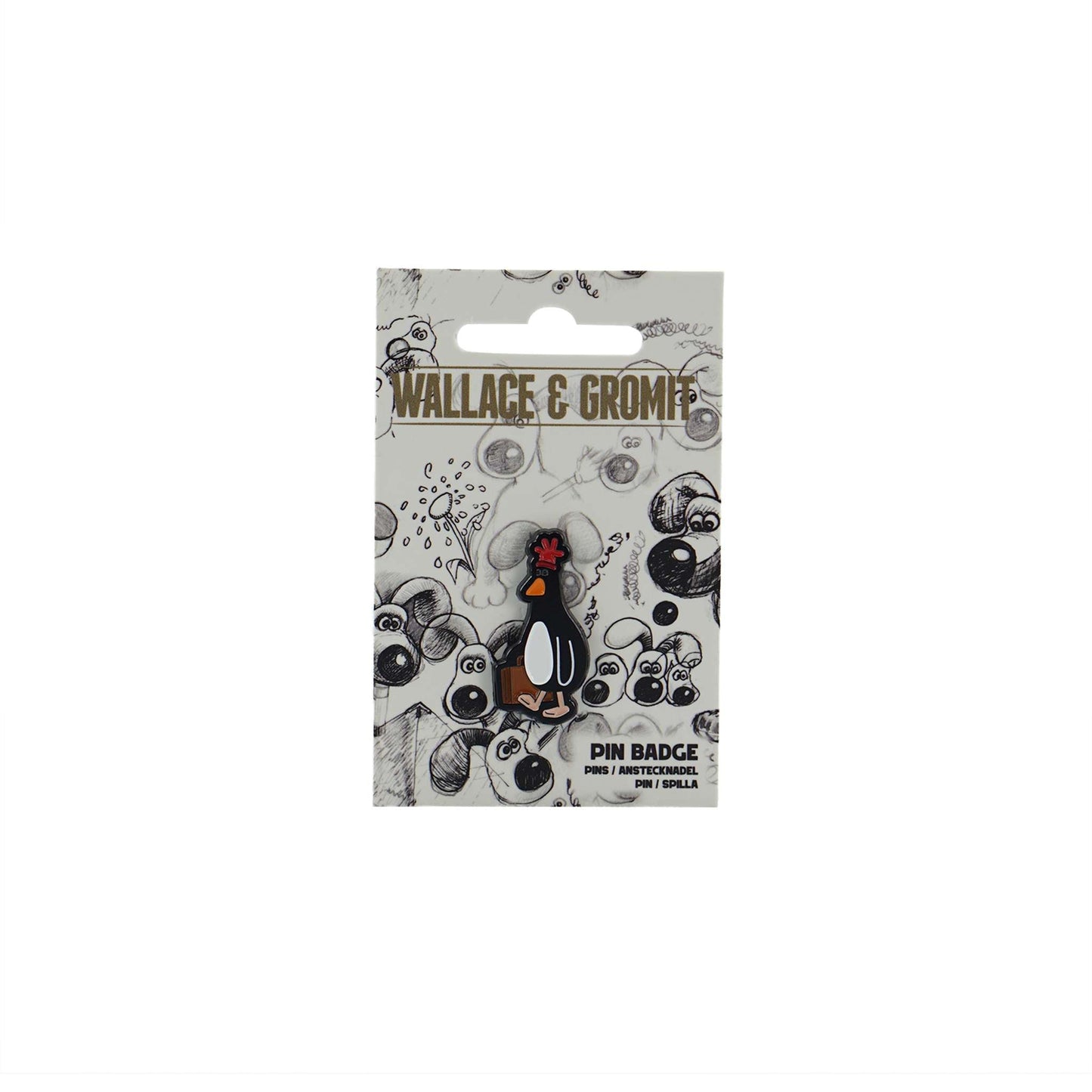 Wallace & Gromit Feathers Pin