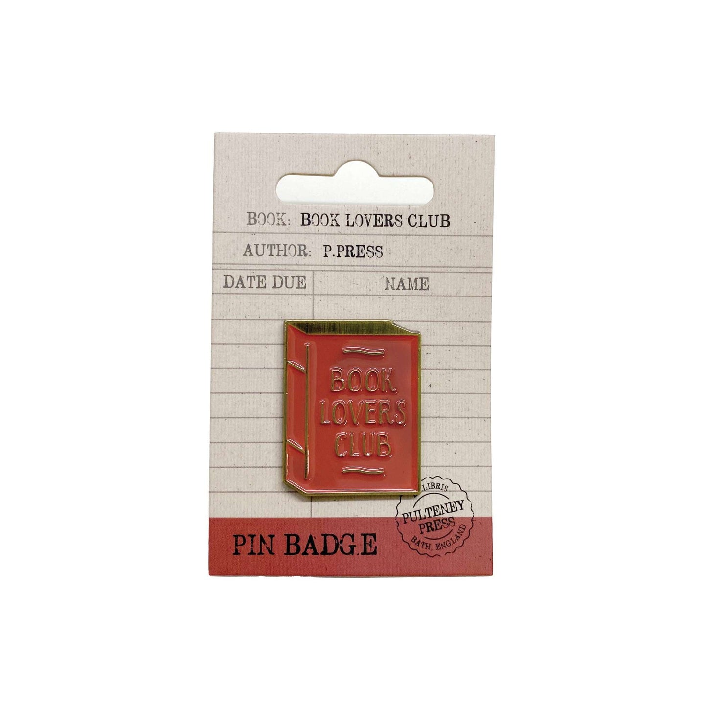 Pulteney Press Book Lovers Pin