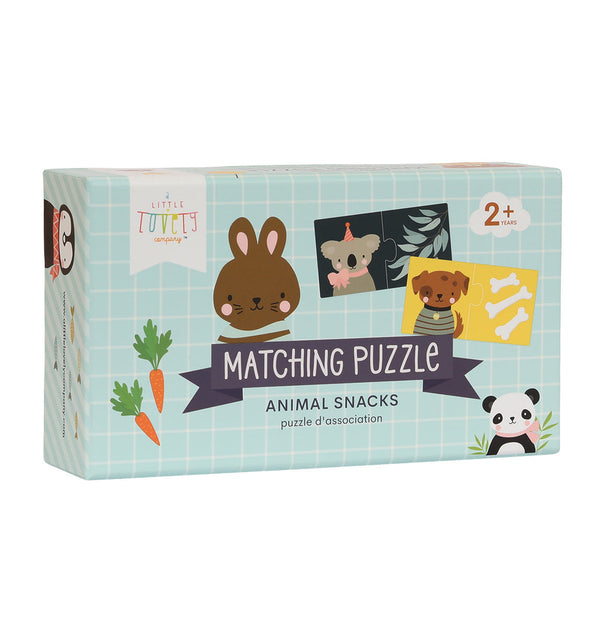Puzzle d’association - Animaux gourmands – A Little Lovely Company
