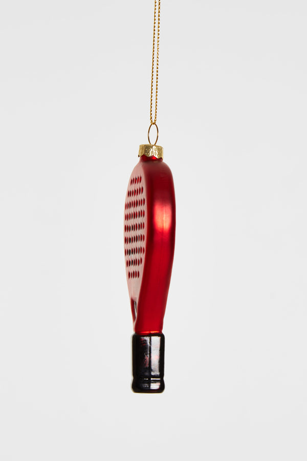 Boule de Noël Raquette de Padel Rouge