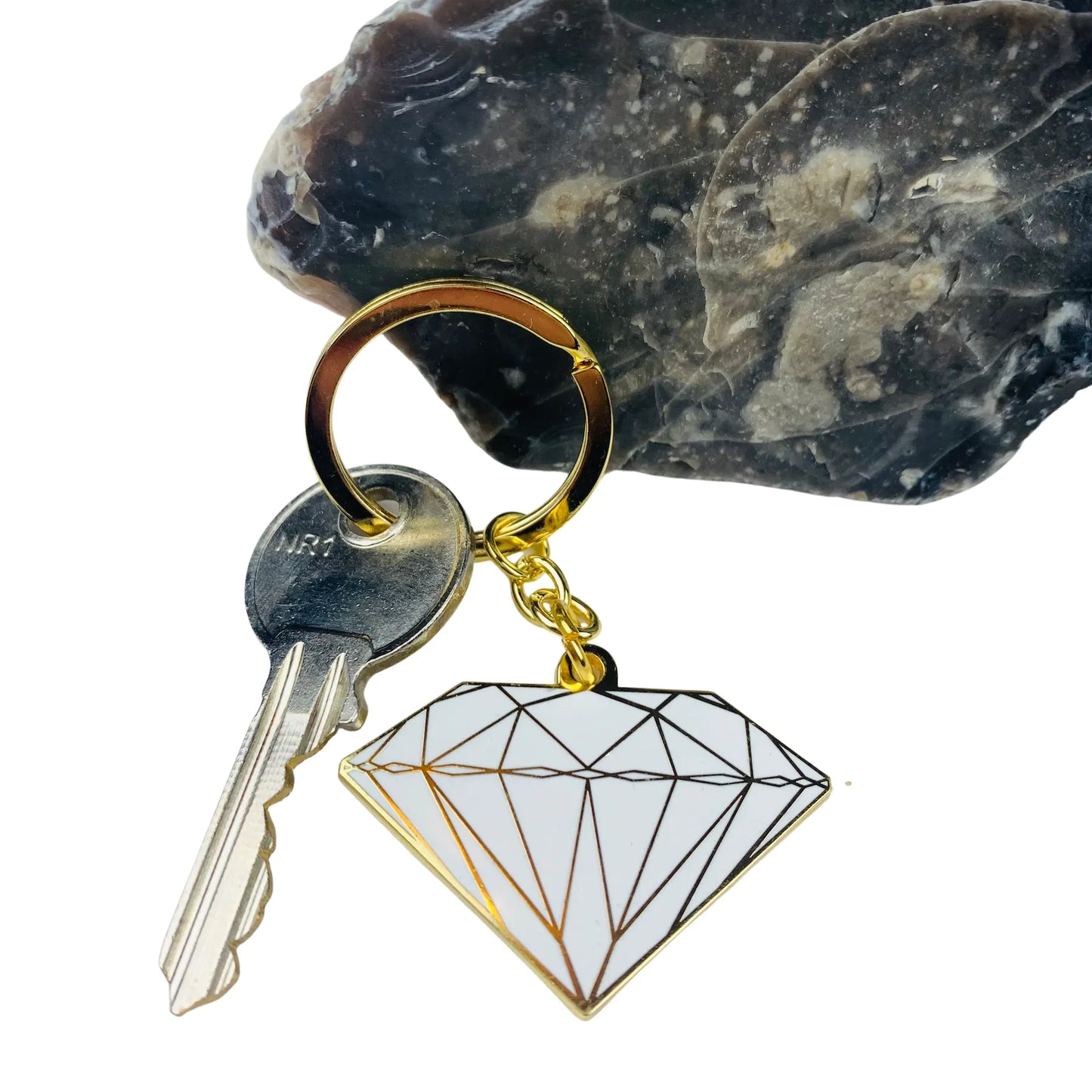 Diamanten sleutelhanger