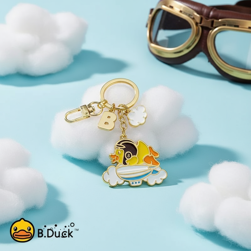 Porte Clés Canard Aviateur