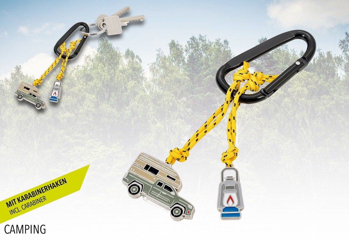 Porte clés Mousqueton Camping
