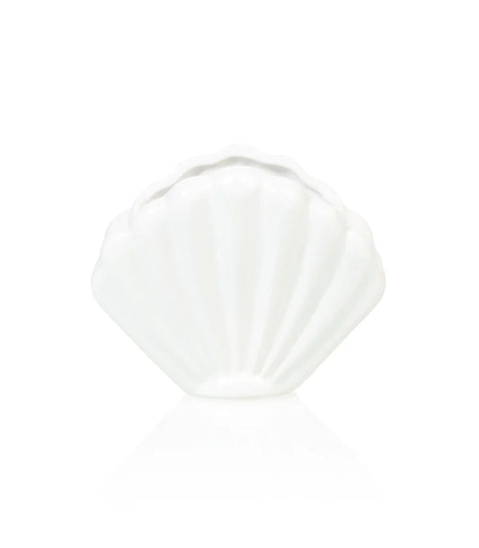 White shellfish flower pot