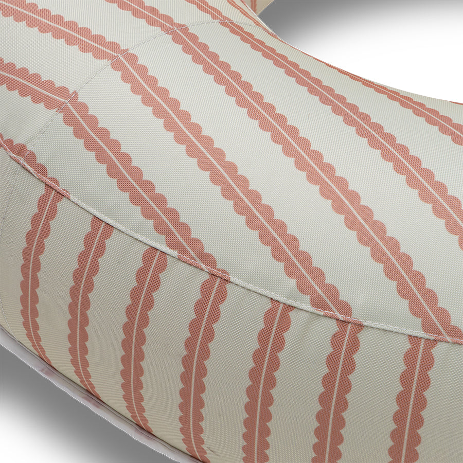 Premium Swim Ring - Red/Beige - Saint Tropez - Ø 120 cm