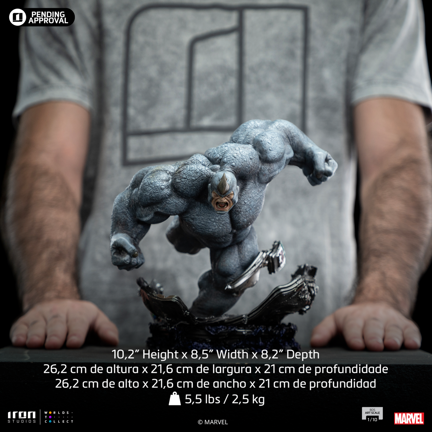 Rhino Statue - Spider-Man vs. Villains Diorama - BDS Art Scale 1/10 - Iron Studios