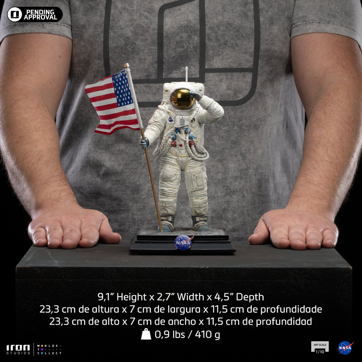Statue Apollo 11 Astronaut - Nasa - Art Scale 1/10 - Alien