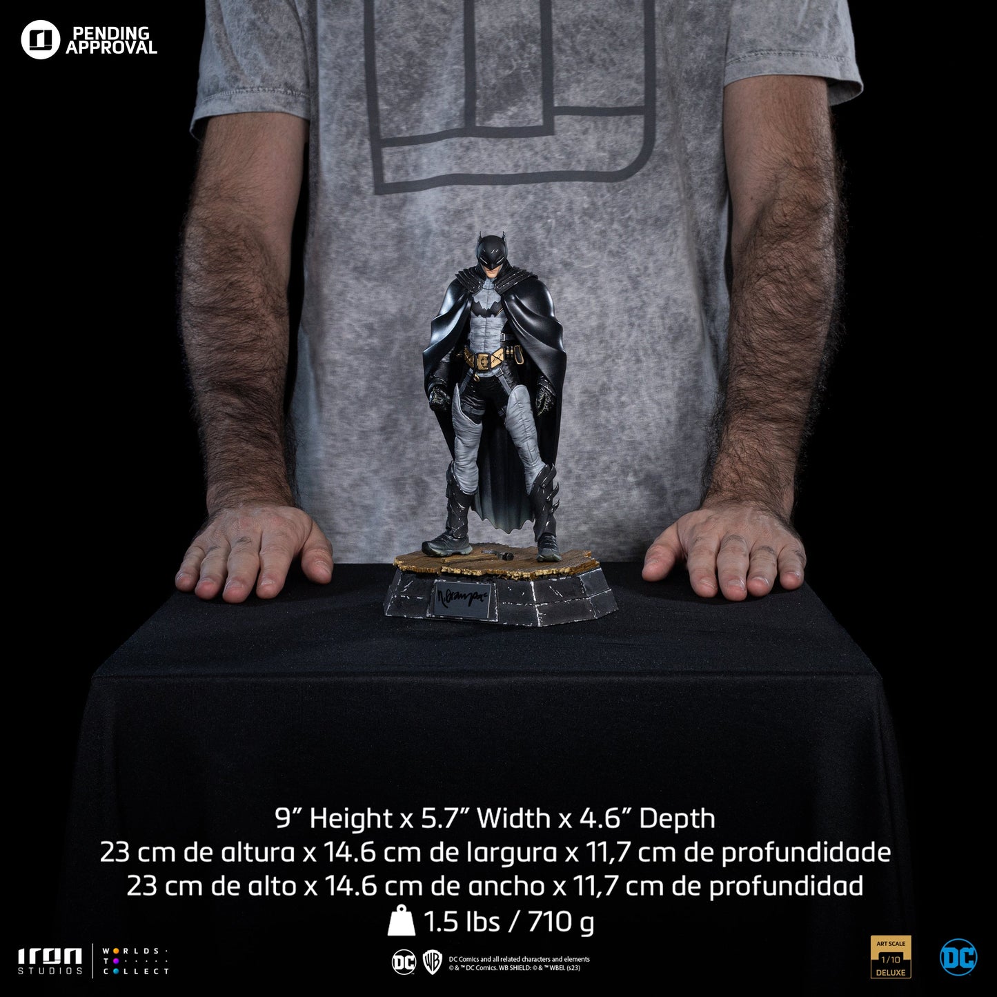 Batman Statue by Rafael Grampá (Signed Version) - DC Comics Series #9 - Art Scale 1/10 - Iron Studios
