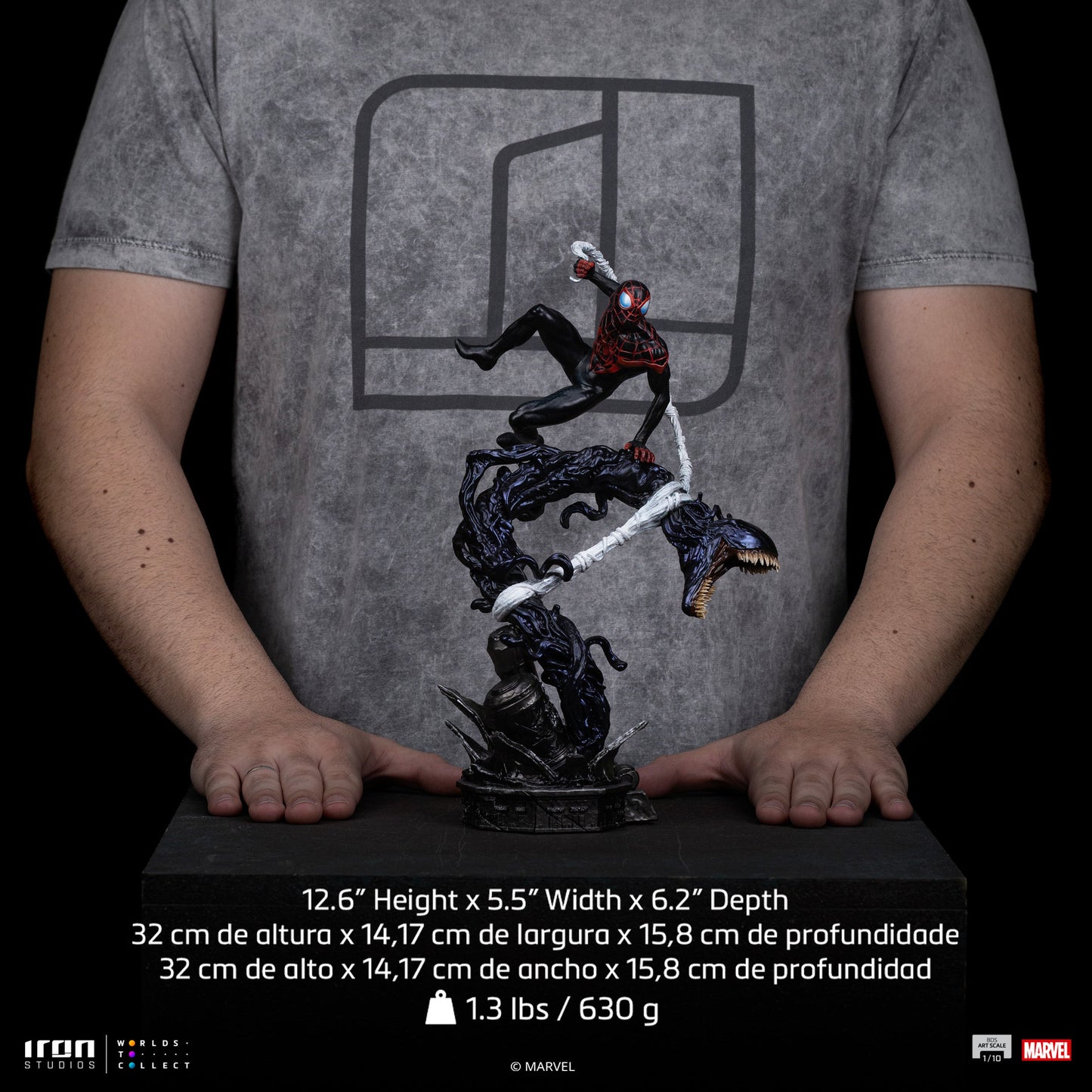 Miles Morales Statue - Spider-Man vs Villains Diorama - BDS Art Scale 1/10 - Iron Studios