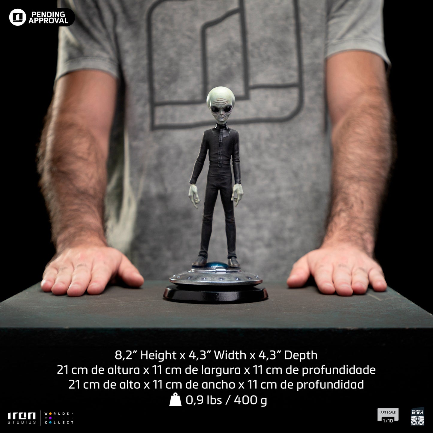 Alien Grey Statue - I Want To Believe - Art Scale 1/10 - Iron Studios