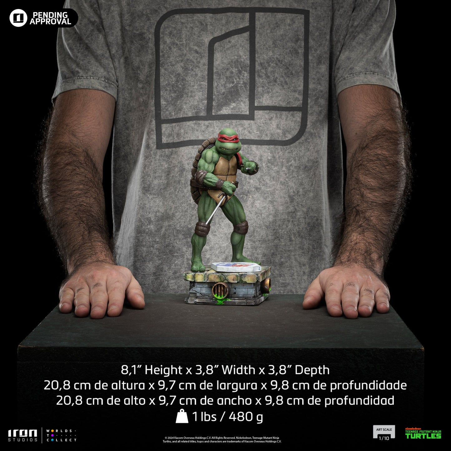 Raphael Statue - TMNT Movie - Art Scale 1/10 - Iron Studios