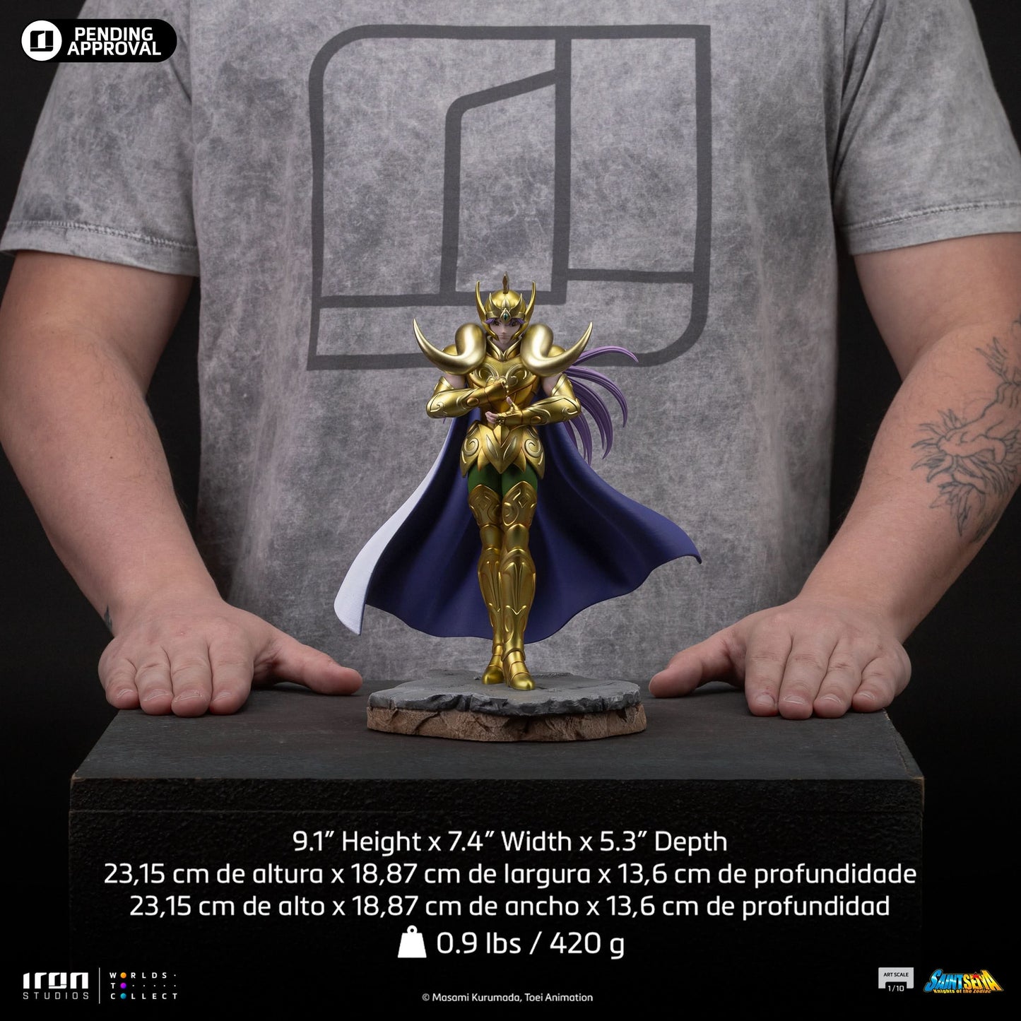 Aries Mu Statue - Saint Seiya - Art Scale 1/10 - Iron Studios