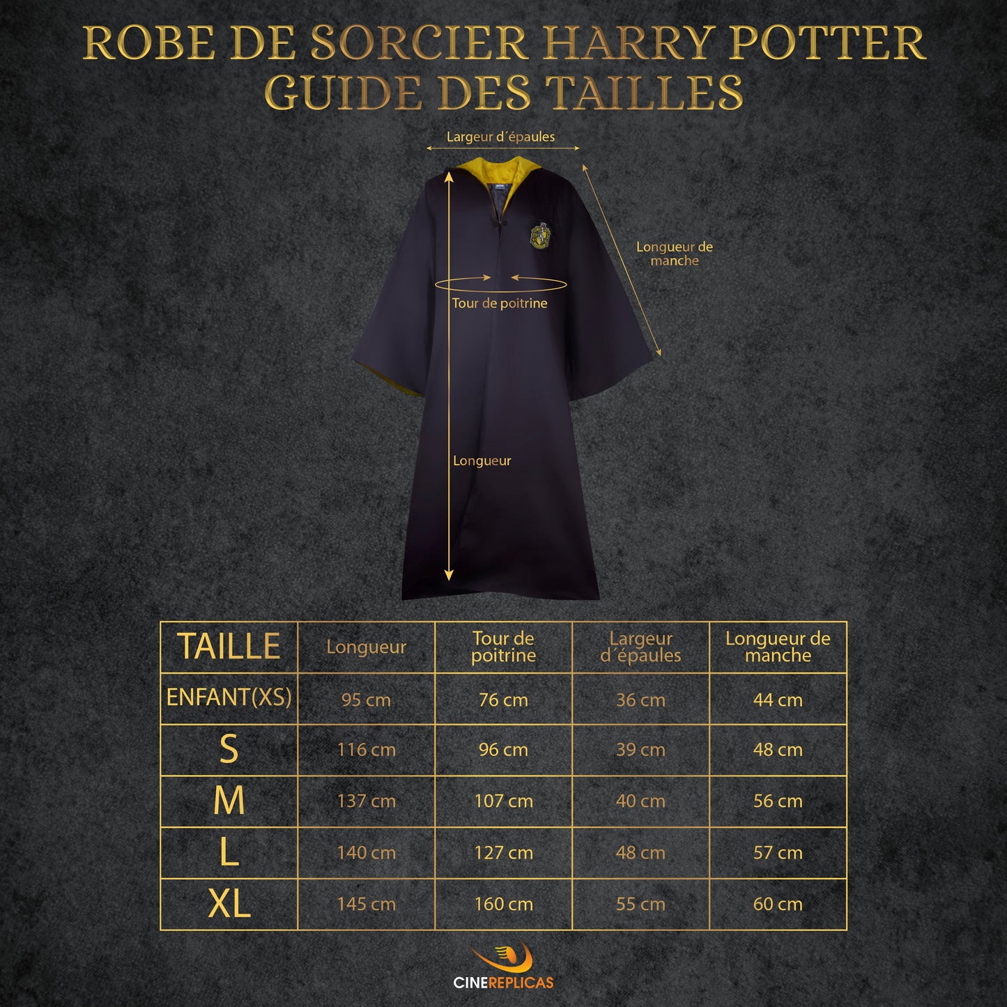 Adult Hufflepuff Wizard Robe