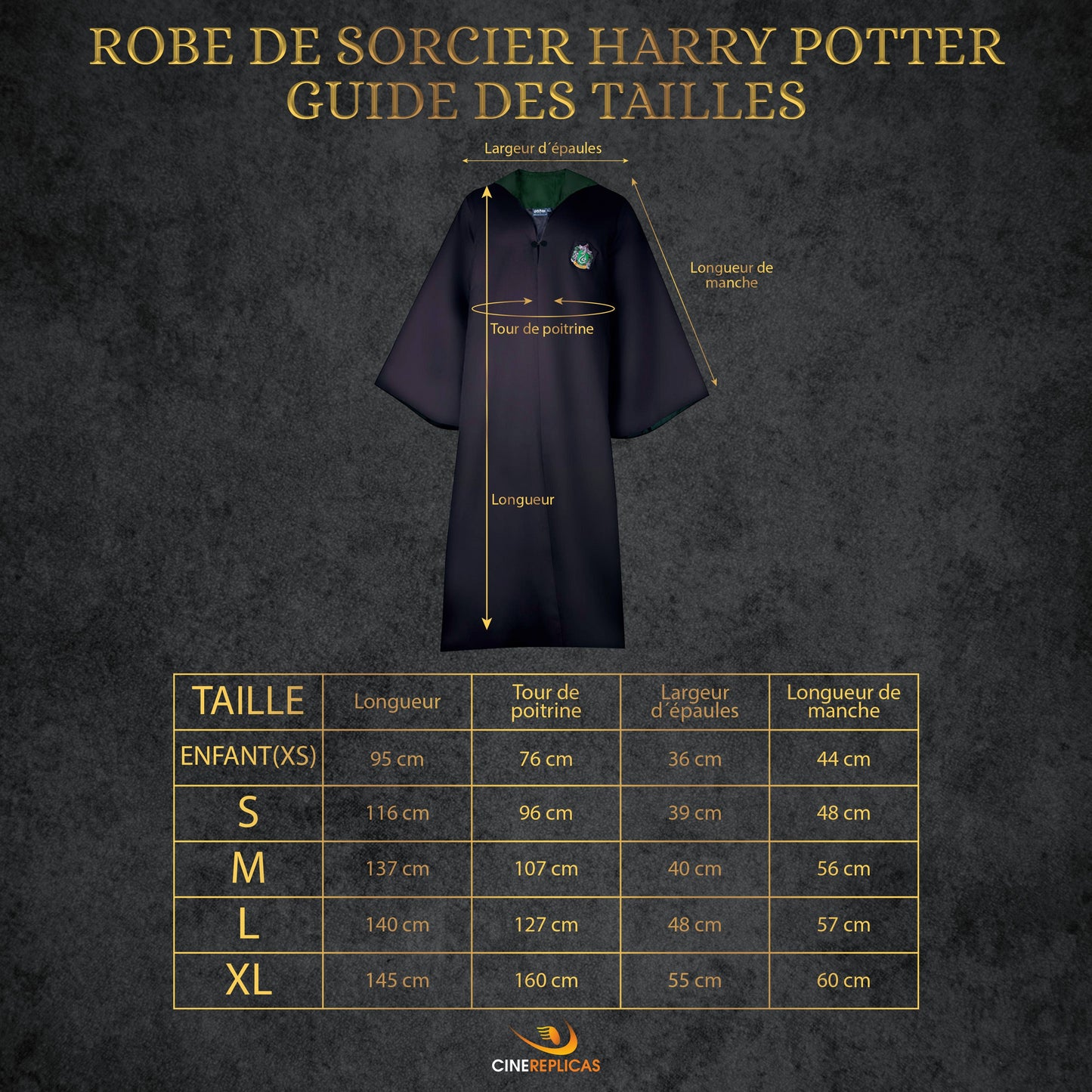Adult Slytherin Wizard Robe