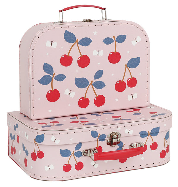 Set de 2 valises enfant - Cerises – vue 2 – A Little Lovely Company