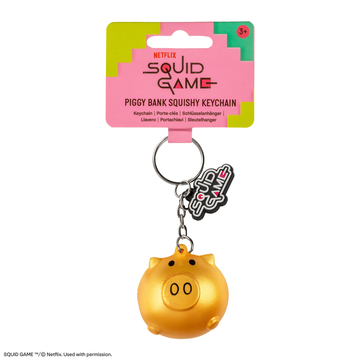 Squishy Piggy Bank Keychain