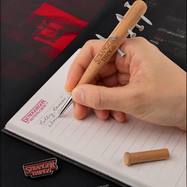 *Studded Baseball Bat Pen & Stranger Things Pin