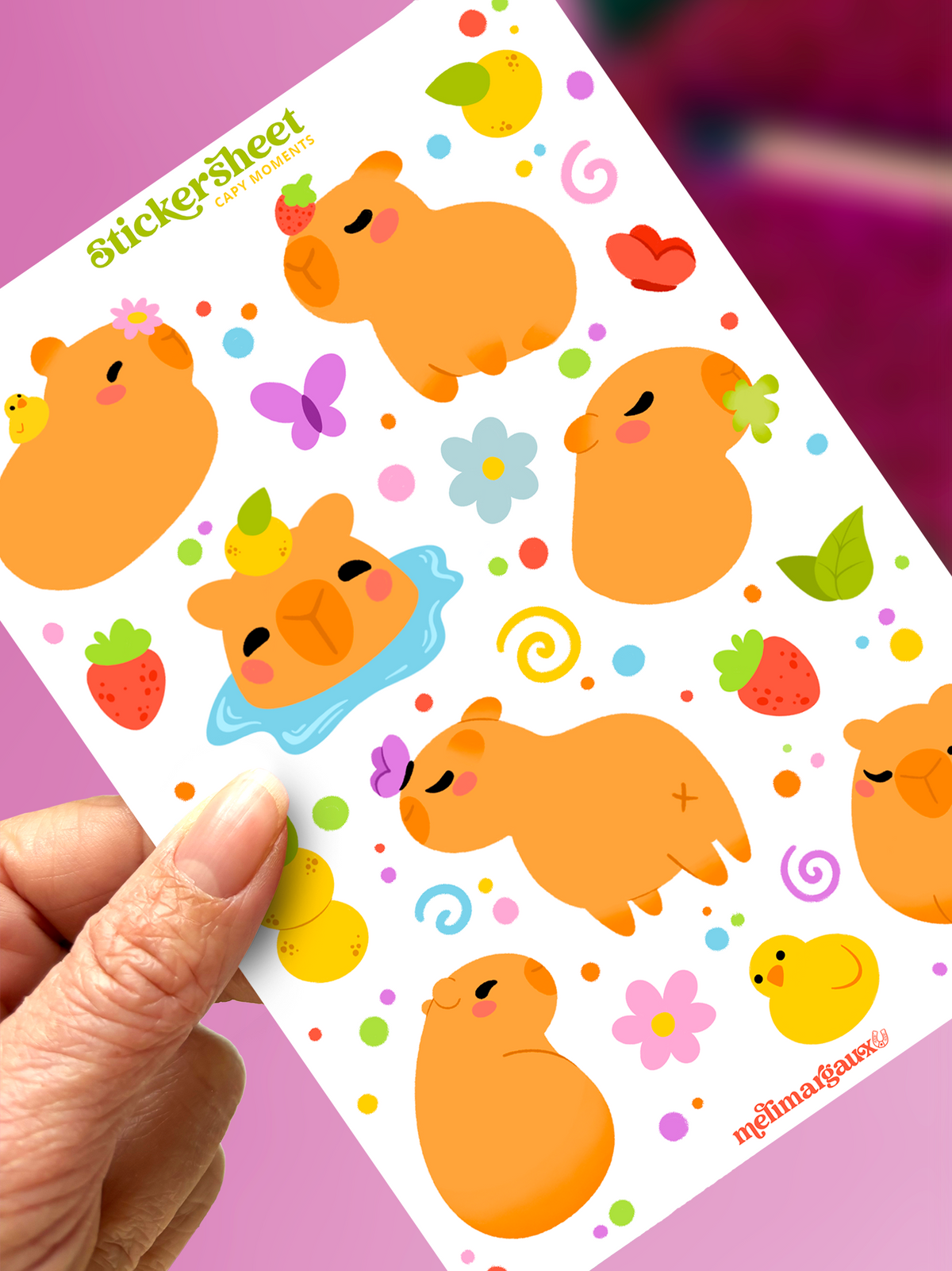 Capy moments | Stickervel