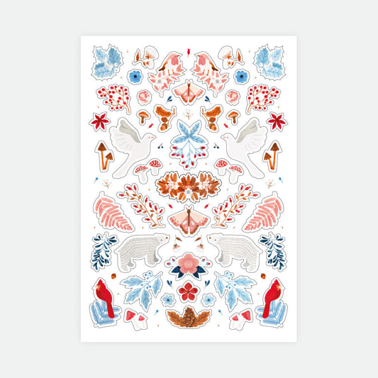 White Winter - Set of 3 sticker sheets