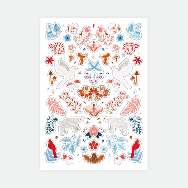 White Winter - Set of 3 sticker sheets