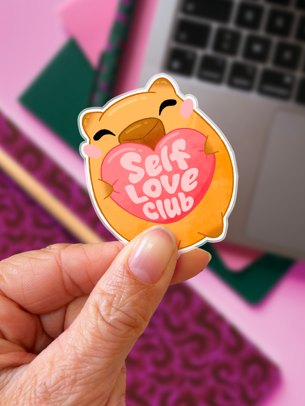 Capibara, Self Love Club | Sticker