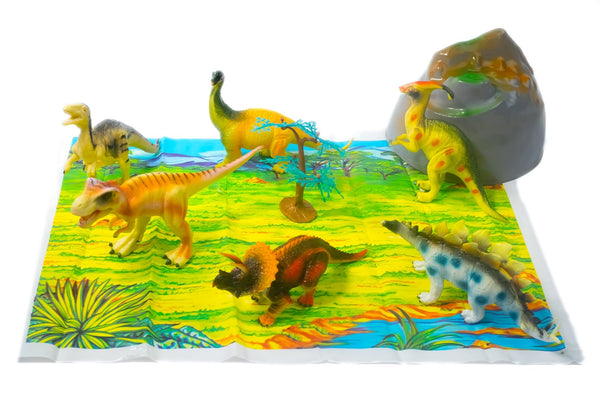 DINOSAUR BATH TOY SET (LARGE)