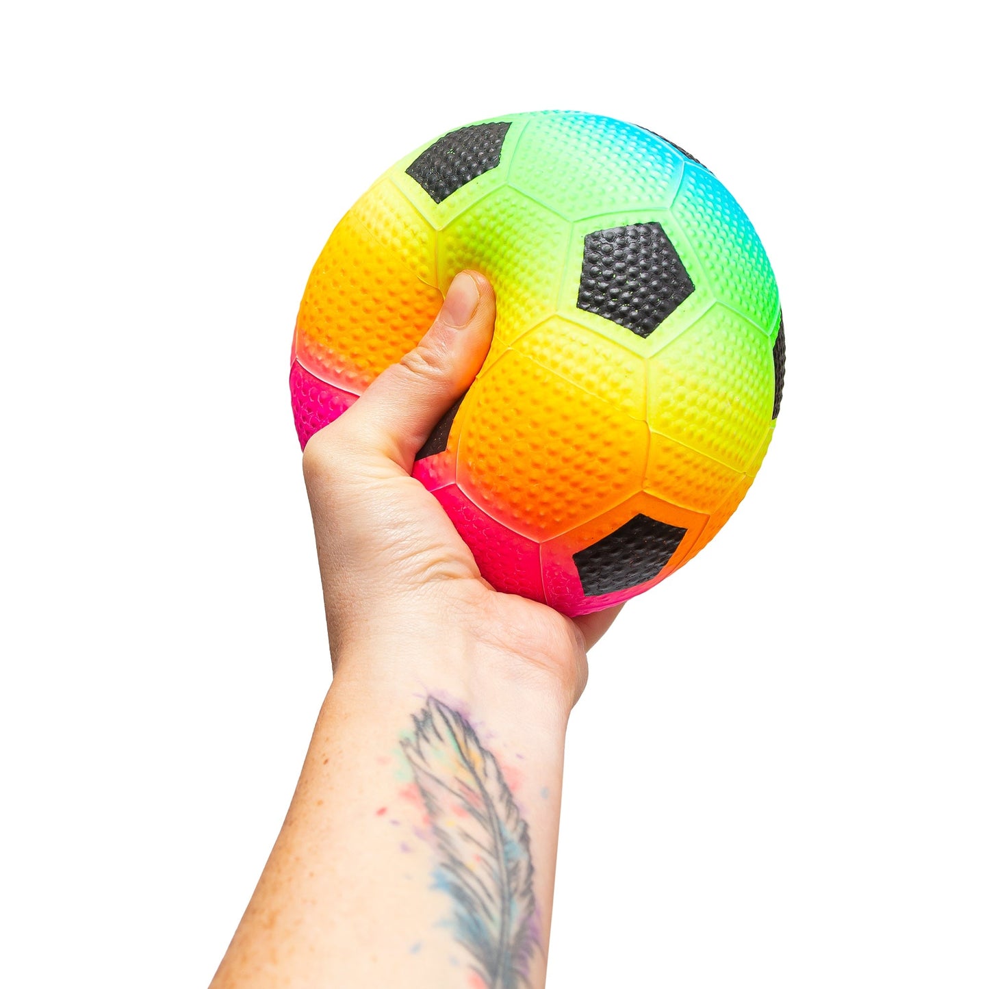 INFLATED RAINBOW BALLOON