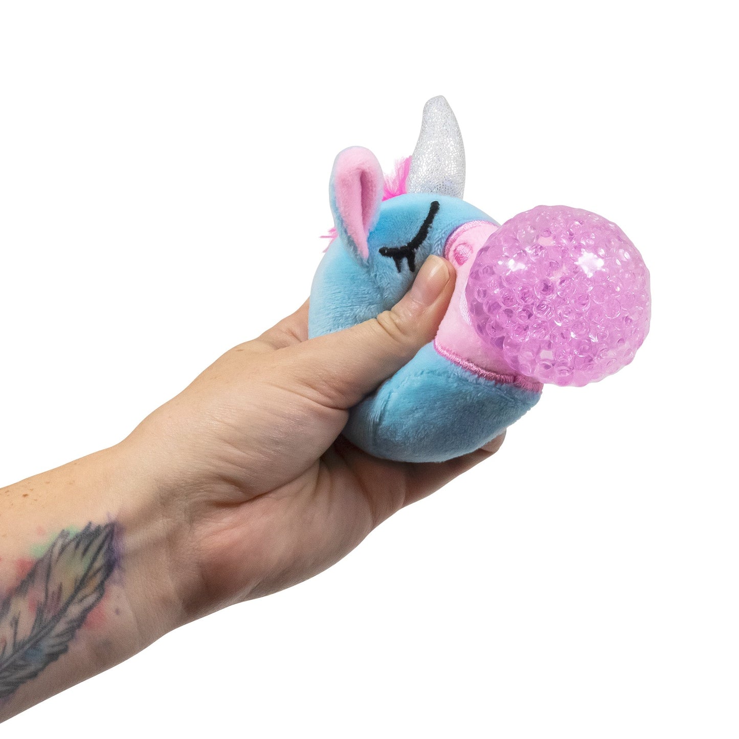 Plush unicorn pearl ball