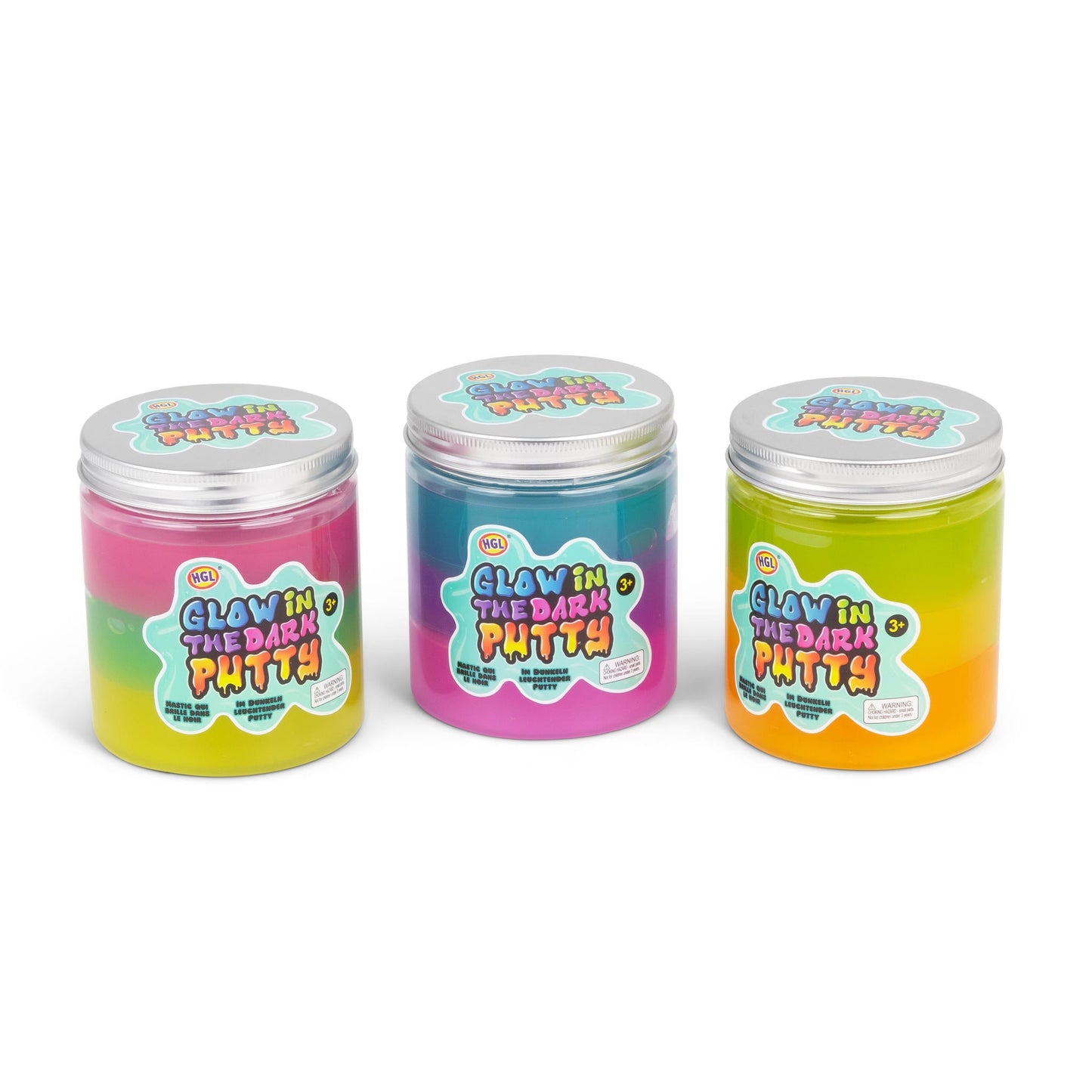 Jar of glow-in-the-dark putty