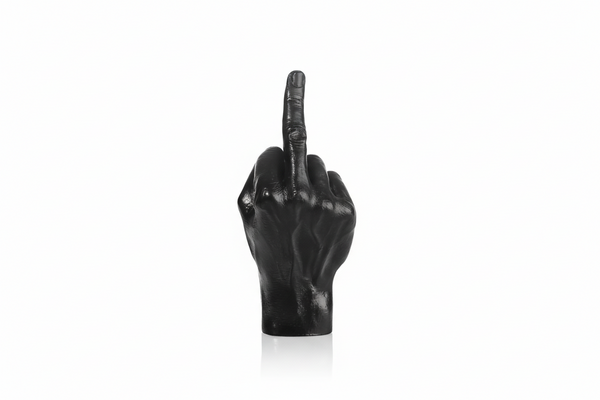 Sculpture Main F**k - Noir Bitten – Objet déco original