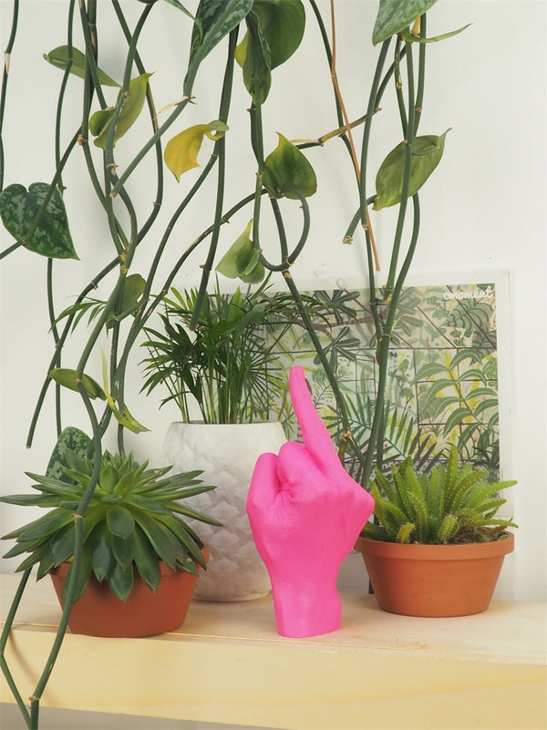 Sculpture Main F**k - Rose Bitten – Objet déco original