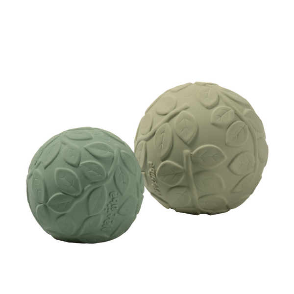 Set de 2 Balles Sensorielles Feuillage Vertes