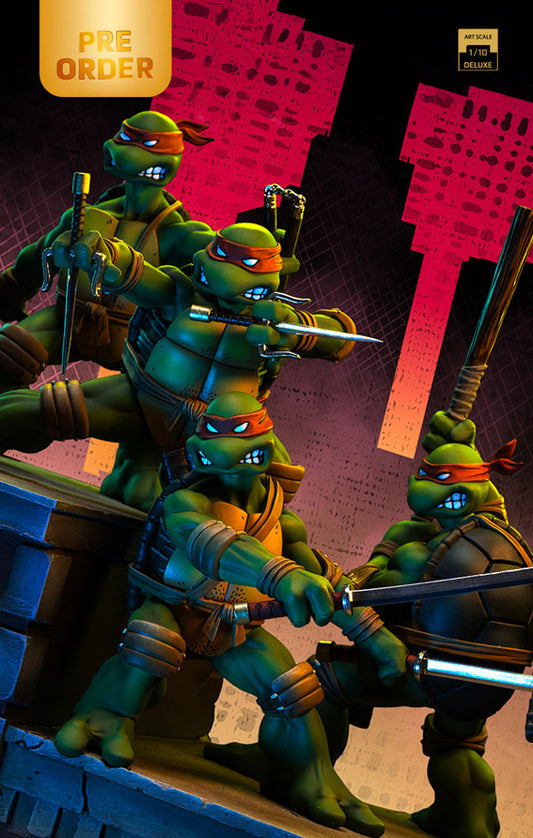Pre-Order - TMNT 1st Cover Set Statue (Signed Version) - Teenage Mutant Ninja Turtles - Art Scale 1/10 - Iron Studios