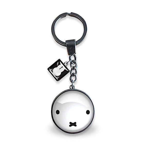 Miffy Rabbit Glass Keychain