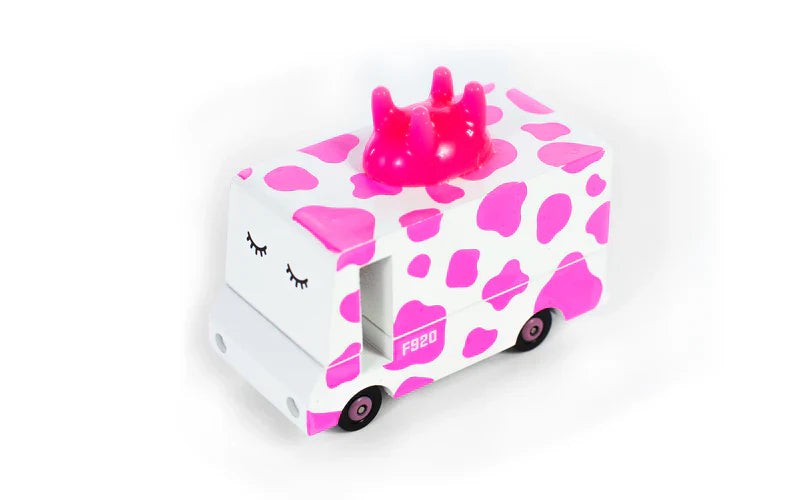 Candycar World Wooden Van - Strawberry Moo