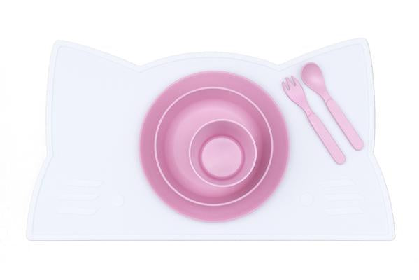 Set de Table en Silicone Chat Blanc
