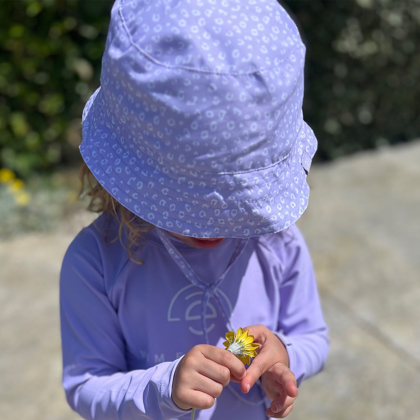 Sun Hat - Lilac - Leopard