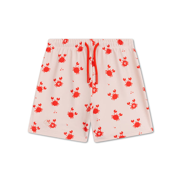 Swim Trunks - Beige/Red - Crabby