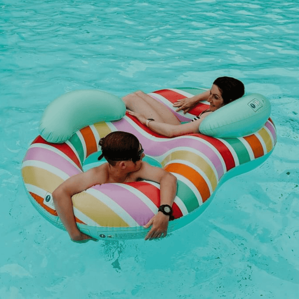 Double Swim Ring - Multicolor - Color Rush - Ø 190 cm
