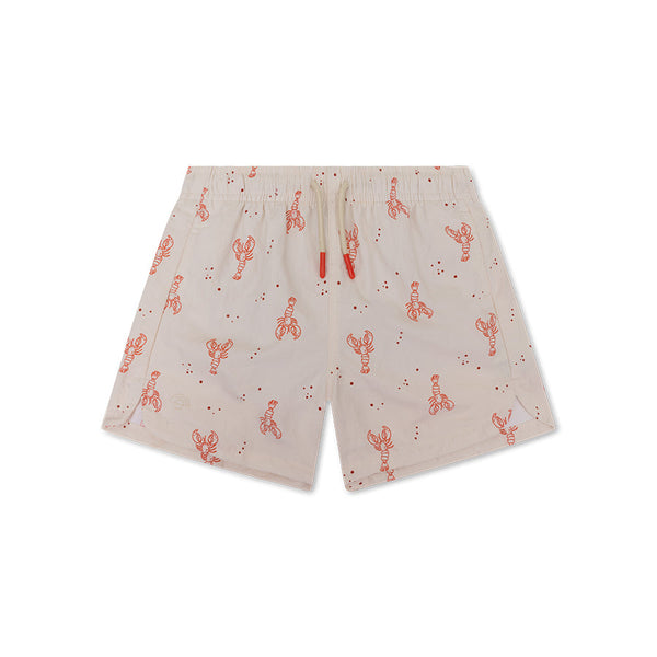 Swim Shorts - Beige/Red - Little Lobster