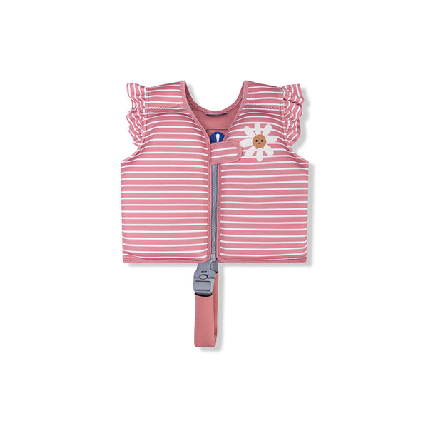 Gilet de natation - Rouge/Blanc - Fleur de marguerite