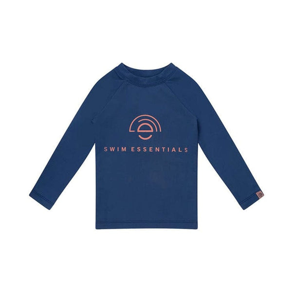 Swimming T-Shirt - Long Sleeve - Dark Blue - Solid Colour