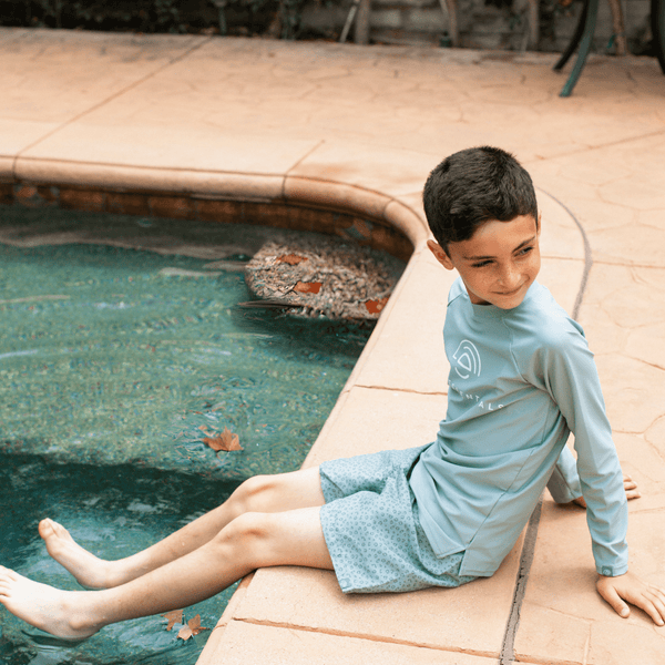 Swimming T-Shirt - Long Sleeve - Green - Solid Colors