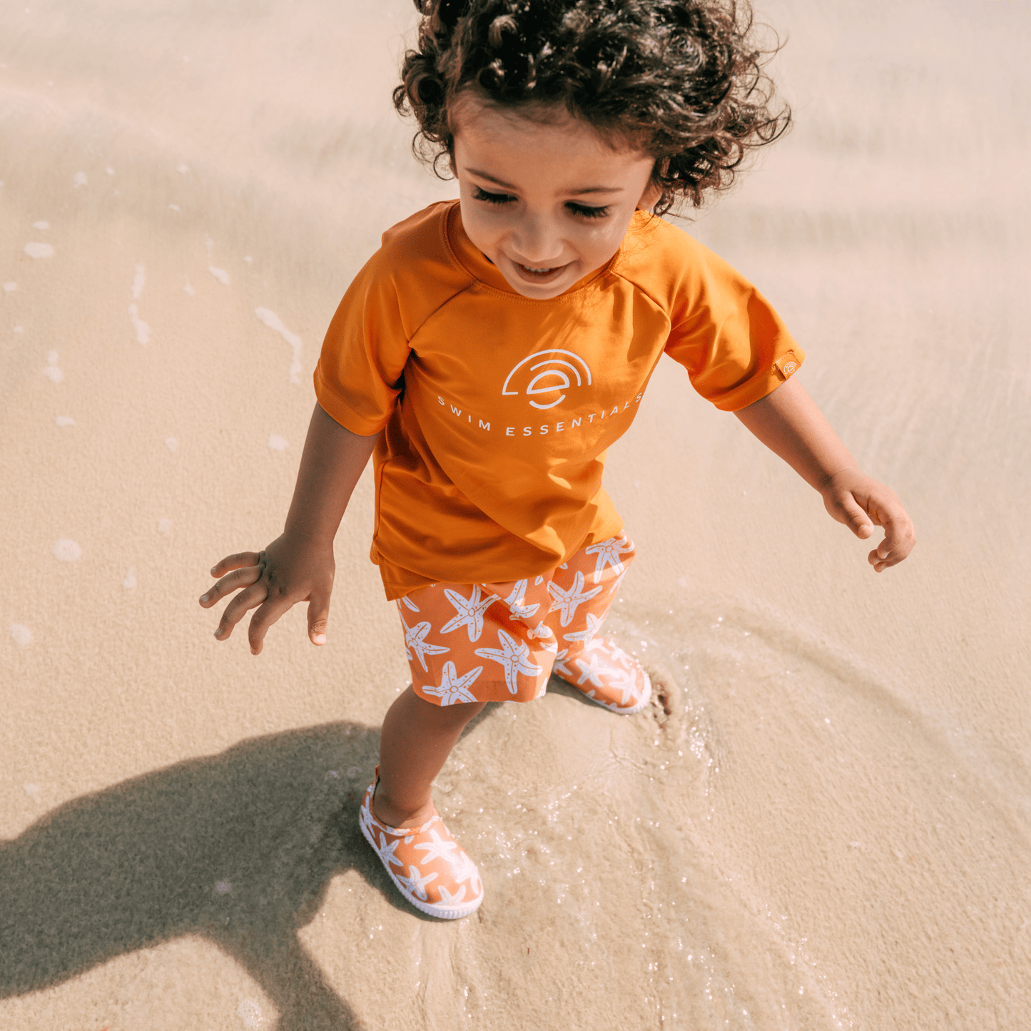 Swimming T-Shirt - Short Sleeve - Orange - Seastar