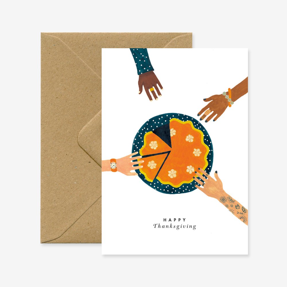 Thanksgiving Pie - Greeting Card