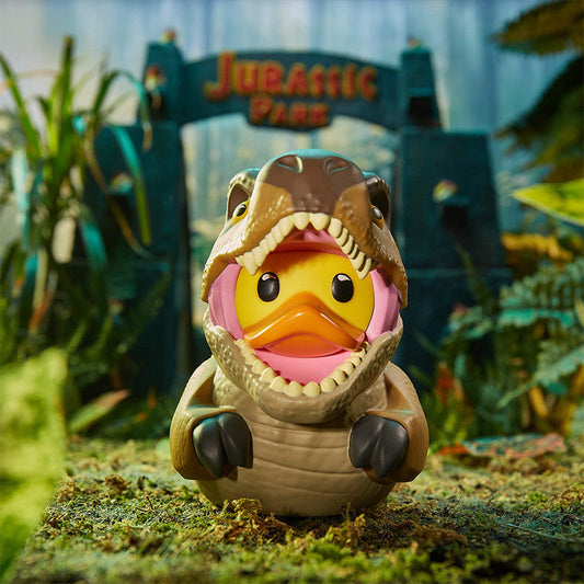 Canard T-Rex dans une caisse Boxed Edition Jurassic Park TUBBZ | Cosplaying Ducks Numskull