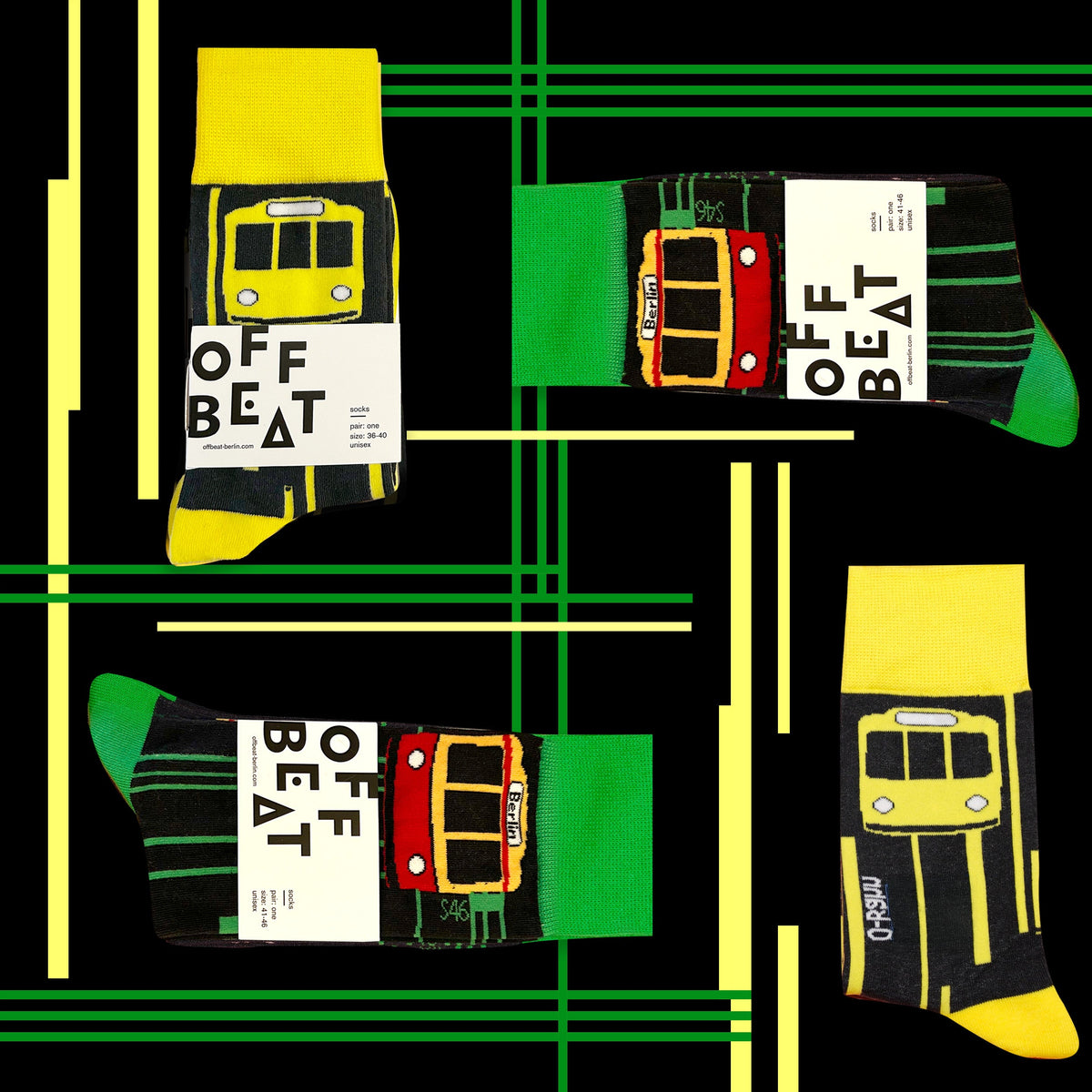 Chaussettes U-Bahn de Berlin