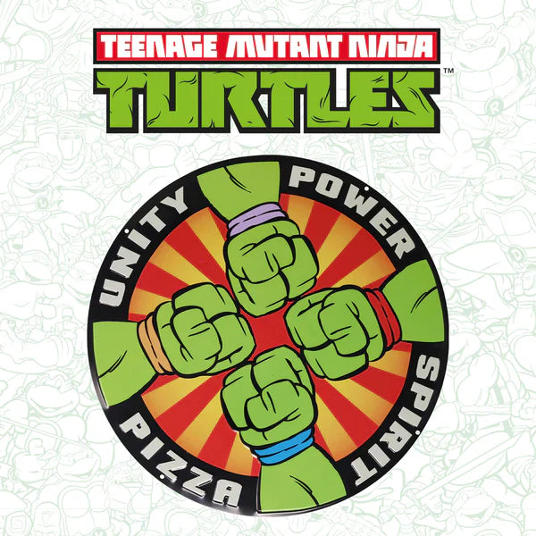 Plaque en Métal Tortues Ninja - Pizza Power